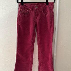 True Religion Billy Corduroy Jeans Magenta